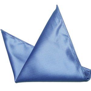 Gascoigne Pocket Square Light Blue Silk Blend